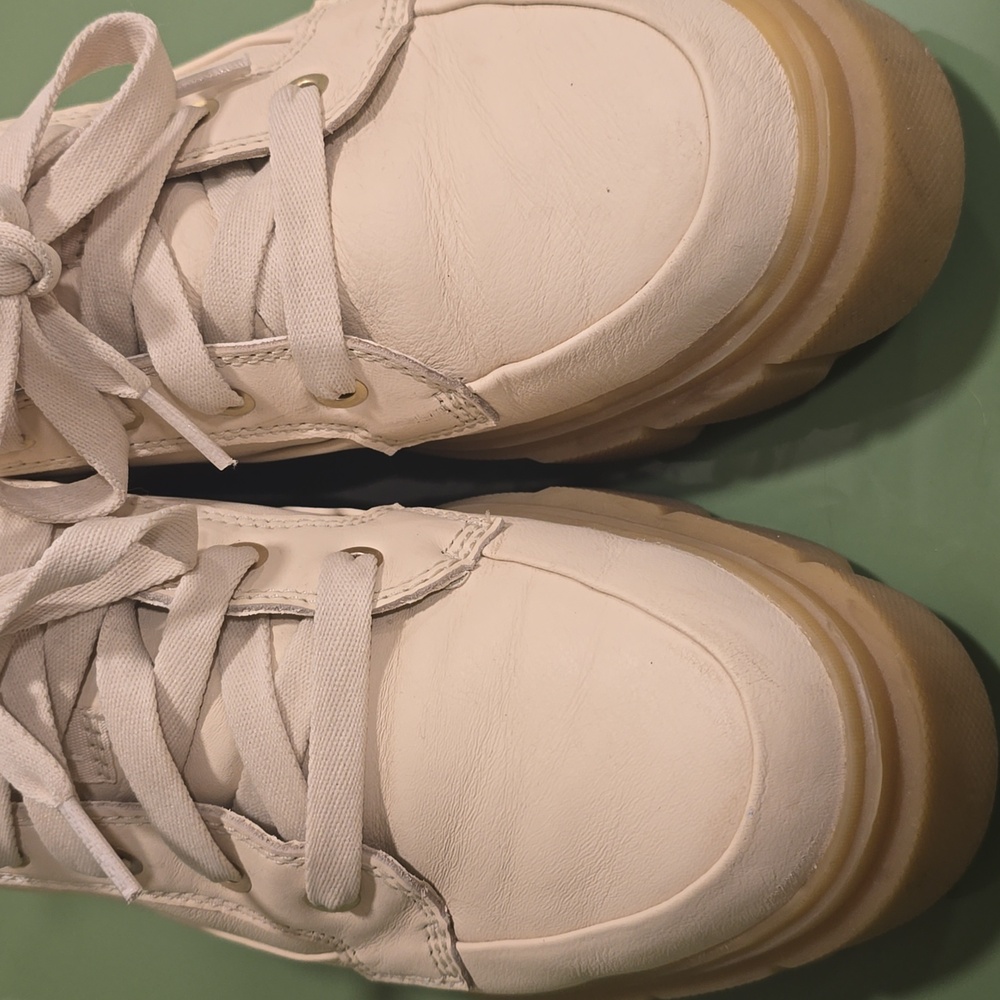 SOREL Cream Caribou X Sneakers Chunky Platform 8.5 - Picture 3 of 12